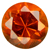 Synthetic Dark Orange Gems